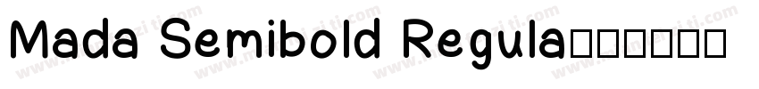 Mada Semibold Regula字体转换